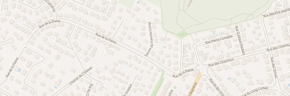 Plan du 1 Sq de Franche Comté à Bonsecours