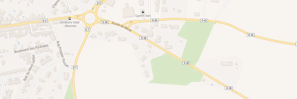 Plan du 230 Rte de Bérat à Rieumes