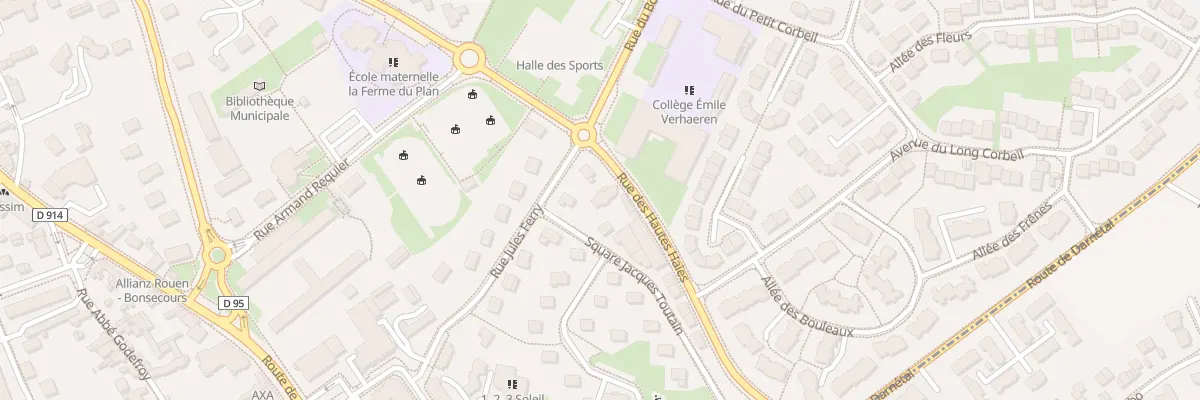 Plan du 45 Rue des Hautes Haies à Bonsecours