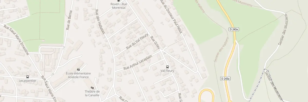 Plan du 87 Rue Grieu à Rouen