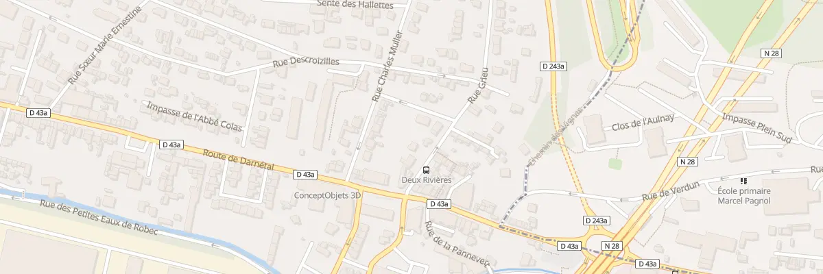 Plan du 7 Rue Grieu à Rouen