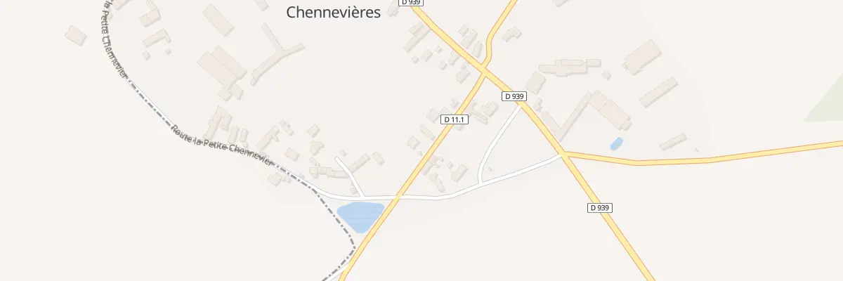 Plan du 7 Rte de Dampierre - Chennevières à Maillebois