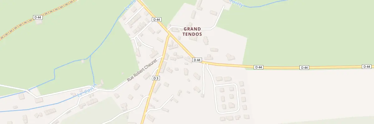 Plan du 2073 Rte de Tendos à Fontaine-le-Bourg