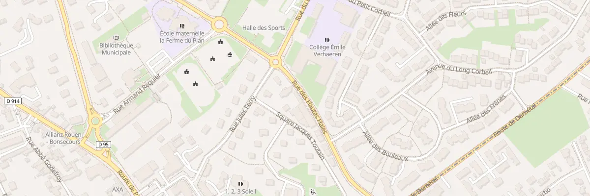 Plan du 43 Rue des Hautes Haies à Bonsecours