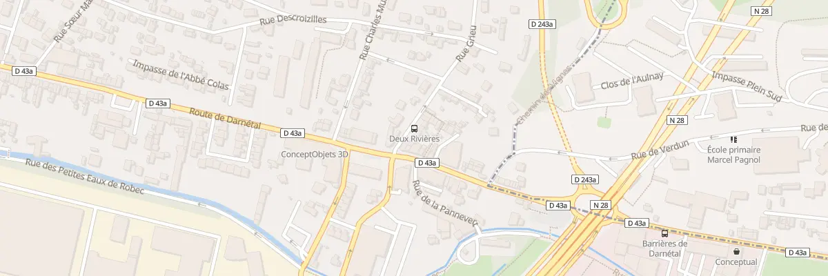 Plan du 4 Rue Grieu à Rouen