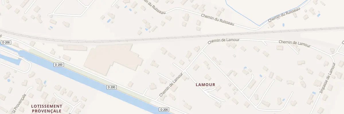 Plan du 117 Che de Lamour à Castelsarrasin