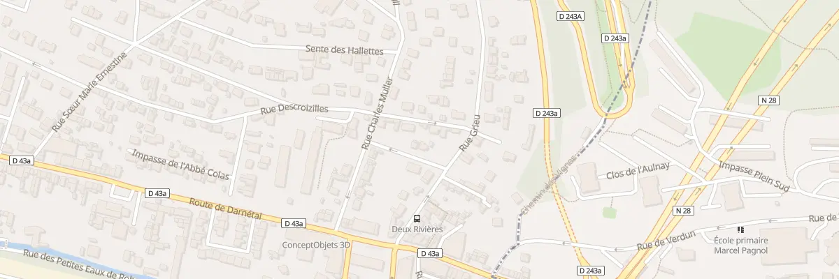 Plan du 4 Rue Louise Givon à Rouen
