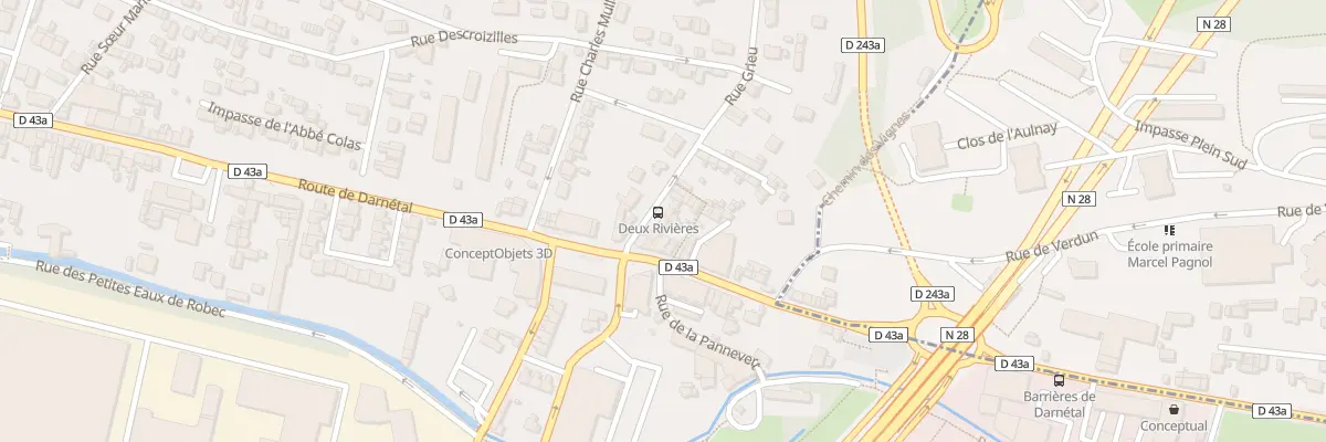 Plan du 6 Rue Grieu à Rouen