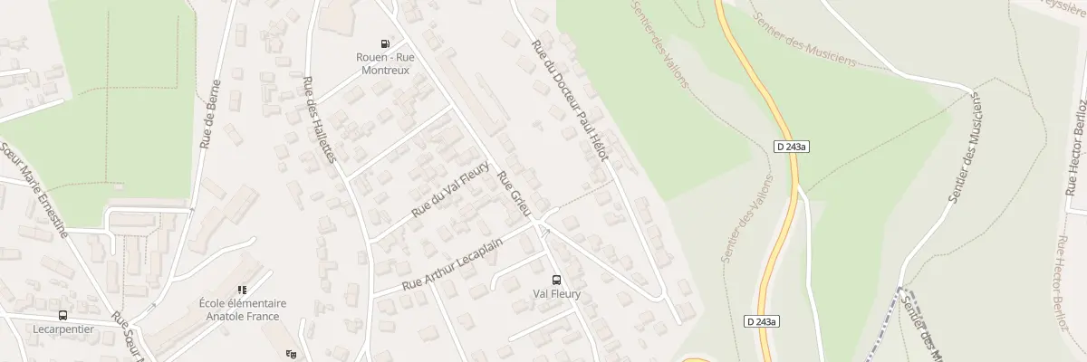 Plan du 88 Rue Grieu à Rouen