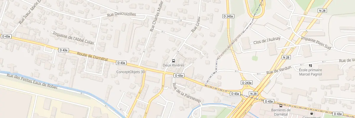 Plan du 10 Rue Grieu à Rouen