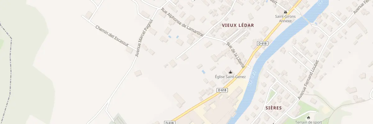 Plan du 9004 Rue de la Liberté à Saint-Girons
