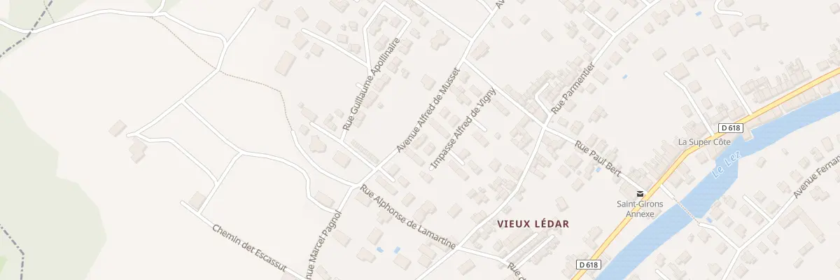 Plan du 27 Av Alfred de Musset à Saint-Girons
