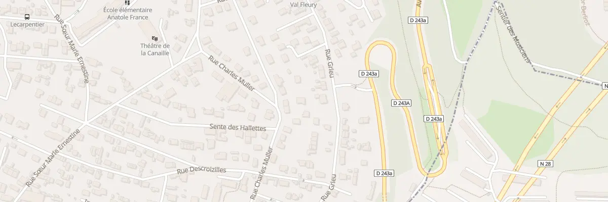 Plan du 41B Rue Grieu à Rouen