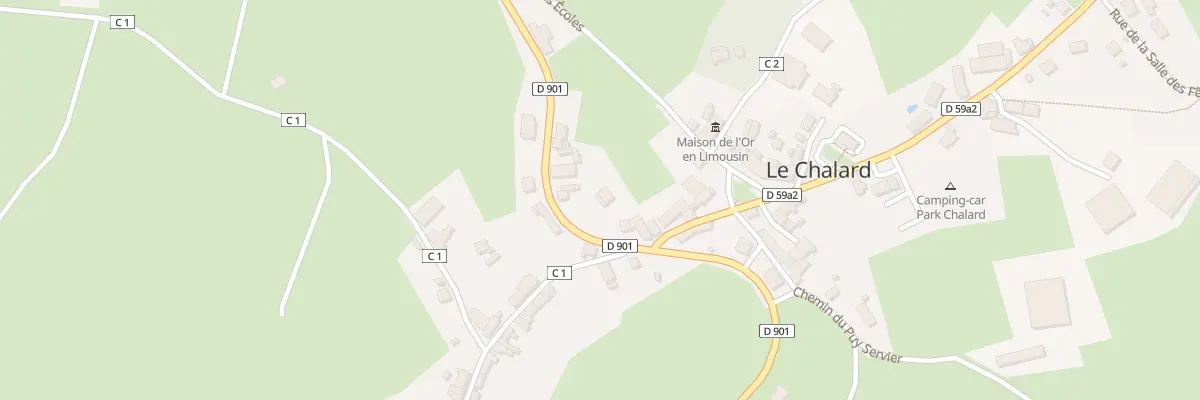 Plan du 10 Rte des Peyrouliers au Chalard
