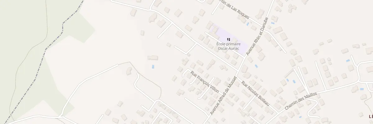 Plan du 10 Rue Francois Villon à Saint-Girons