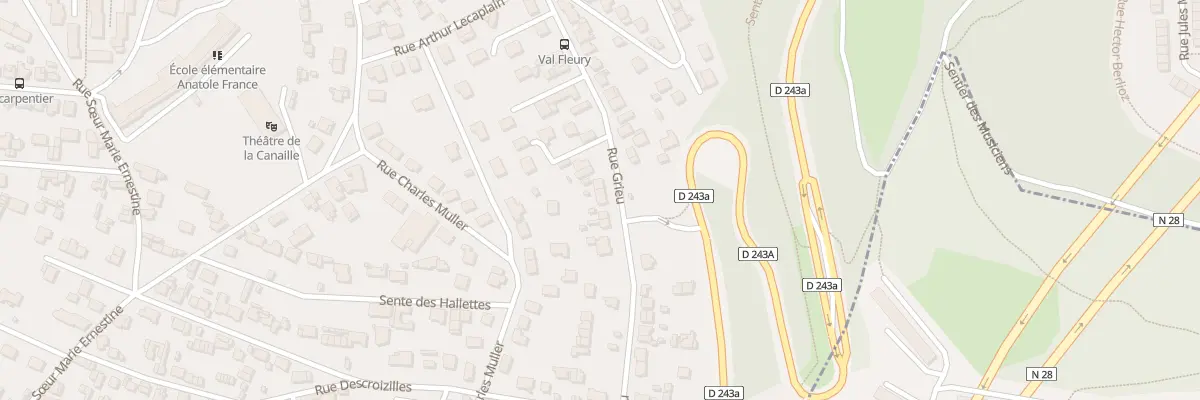 Plan du 57 Rue Grieu à Rouen