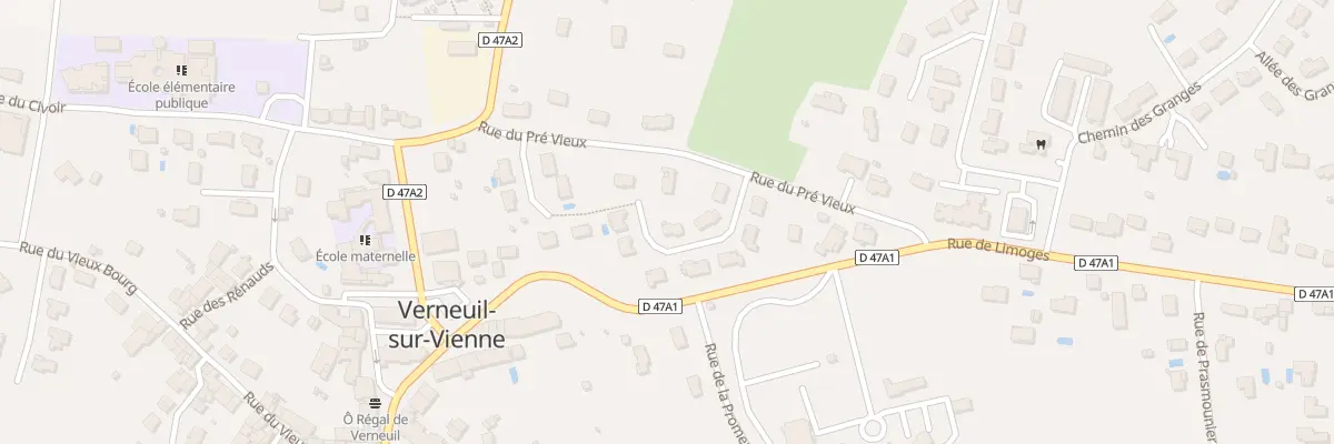 Plan du 5001B Rue des Grangettes à Verneuil-sur-Vienne