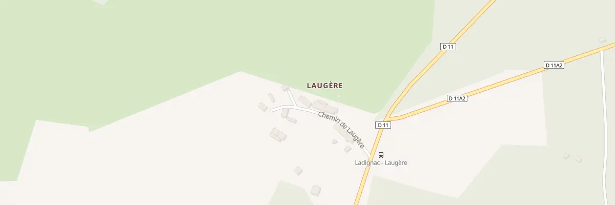 Plan du 12 Che de Laugère à Ladignac-le-Long