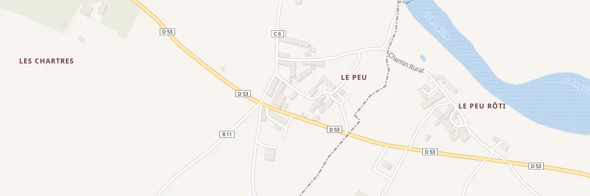 Plan du 49 Le Peu à Mauvières