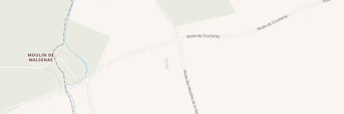 Plan du 2 Rte des Moulins de la Houzée à Coulommiers-la-Tour