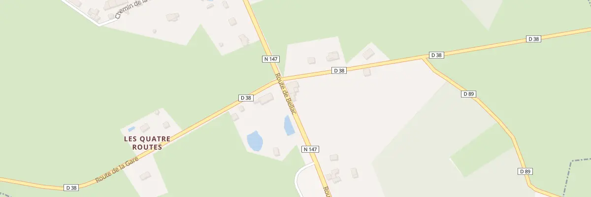 Plan du 34 Le Chatain Sud Est à Chamboret