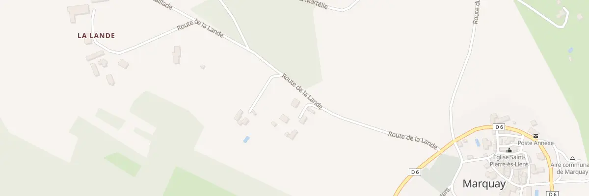 Plan du 233 Rte de la Lande à Marquay