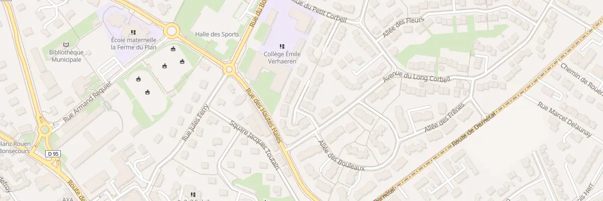 Plan du 15 Sq Emile Verhaeren à Bonsecours