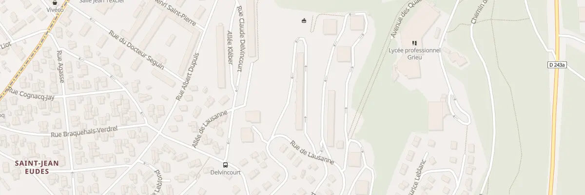Plan du 134 Rue de Lausanne à Rouen