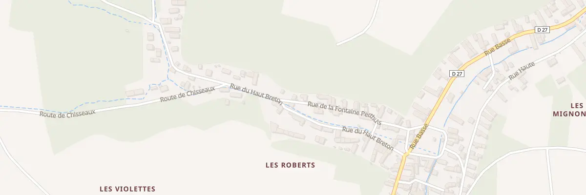 Plan du 22 Rue de la Fontaine Perthuis à Chissay-en-Touraine