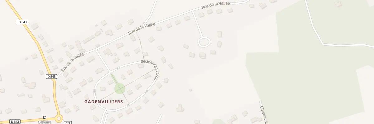 Plan du 2 Rpt de la Vallée à Aviron