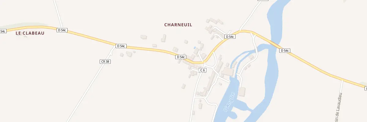 Plan du 44 Charneuil à Mauvières