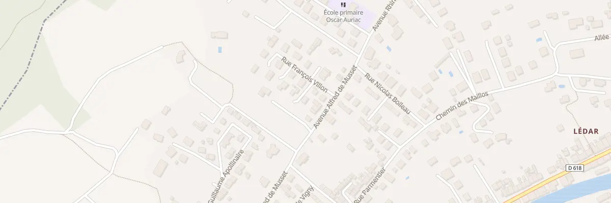 Plan du 3 Rue Francois Villon à Saint-Girons
