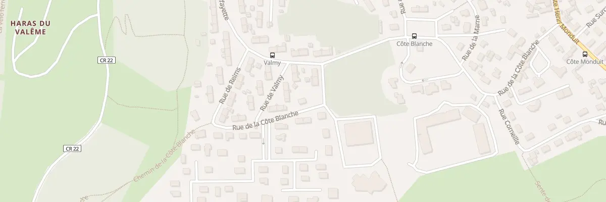 Plan du 46 Rue de la Côte Blanche à Évreux