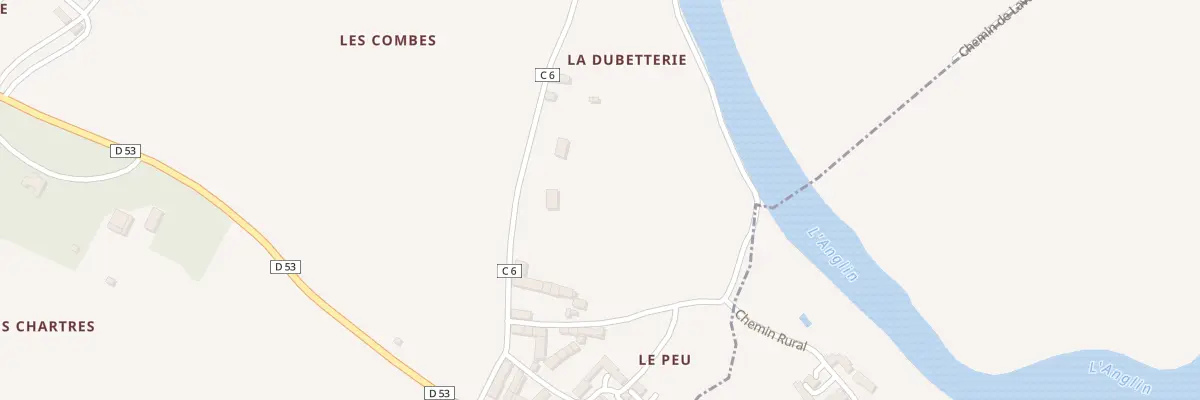 Plan du 4 Le Peu à Mauvières