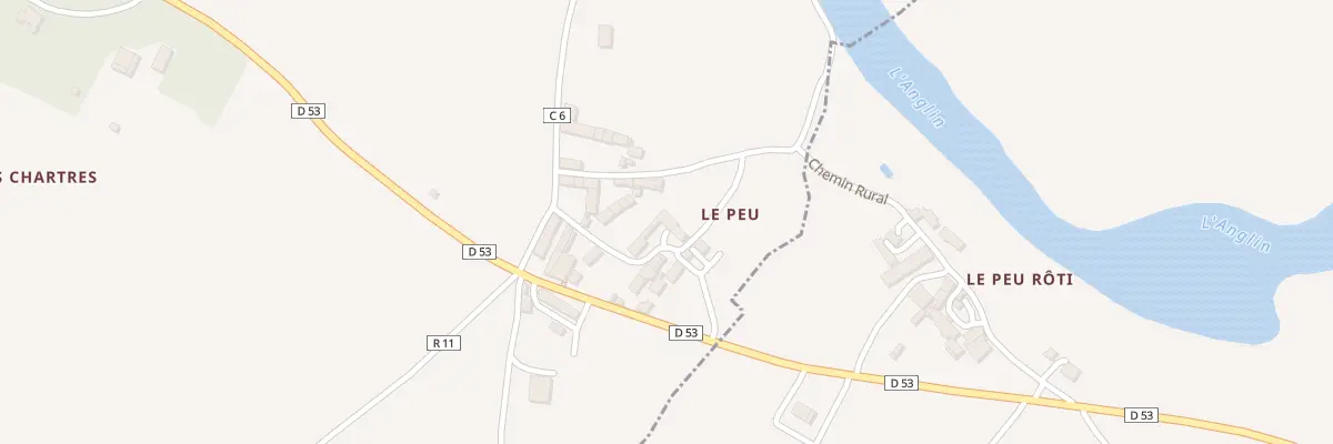 Plan du 33 Le Peu à Mauvières