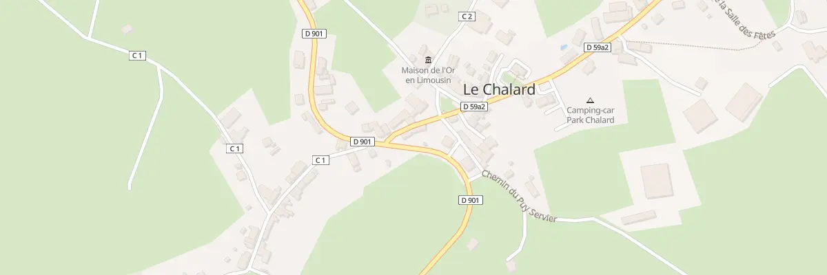 Plan du 6 Rte des Peyrouliers au Chalard