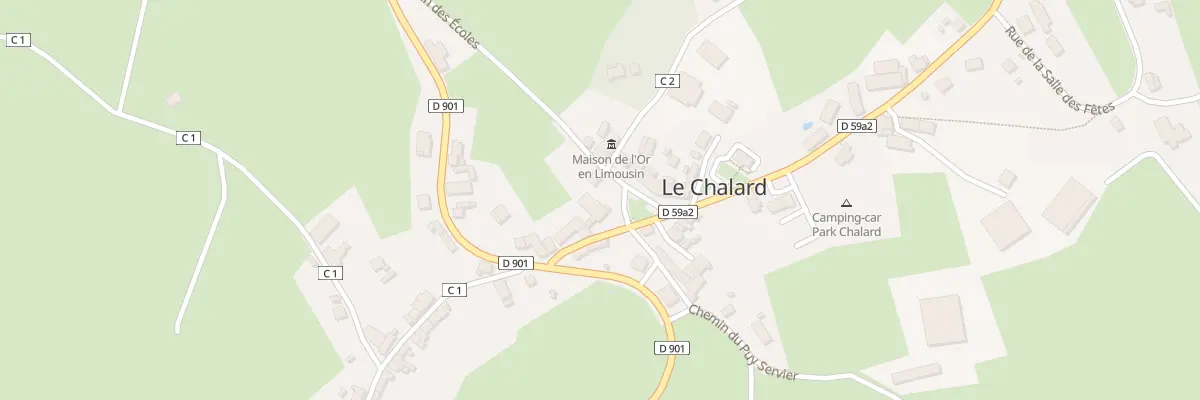 Plan du 5010 Le Bourg au Chalard
