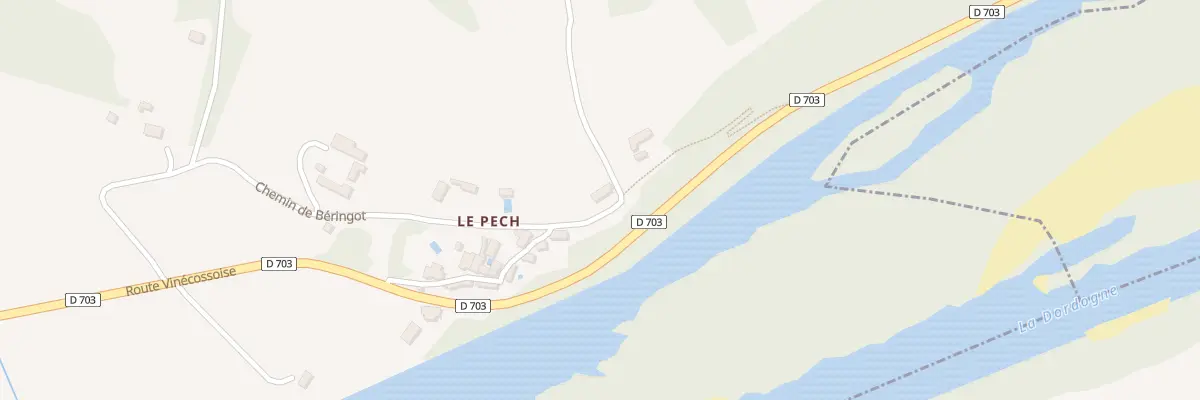 Plan du 100 Le Pech à Saint-Vincent-de-Cosse