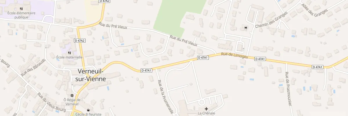 Plan du 3 Rue des Grangettes à Verneuil-sur-Vienne