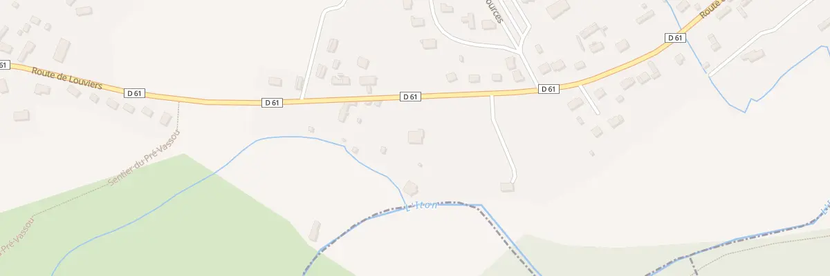 Plan du 34 Rte de Louviers à La Vacherie