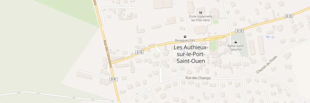 Plan du 100 Rue du Docteur Gallouen aux Authieux-sur-le-Port-Saint-Ouen