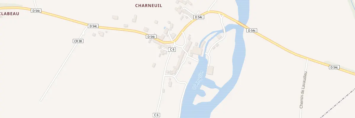 Plan du 29 Charneuil à Mauvières