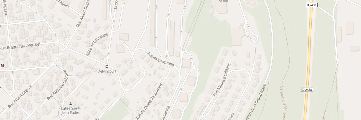 Plan du 86 Rue de Lausanne à Rouen