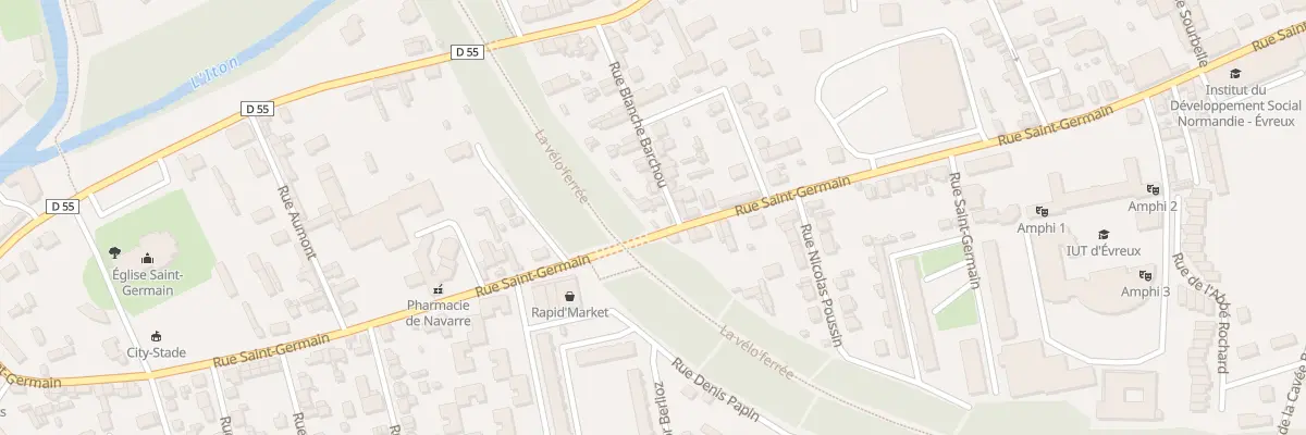 Plan du 82 Rue Saint-Germain à Évreux