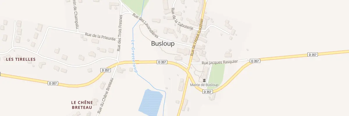 Plan du 3 Patis des Tilleuls à Busloup