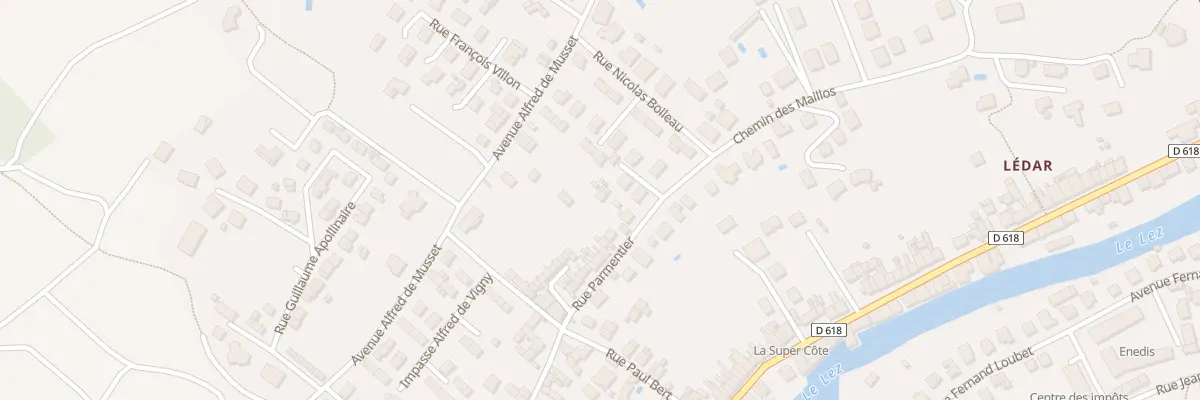 Plan du 33B Rue Parmentier à Saint-Girons