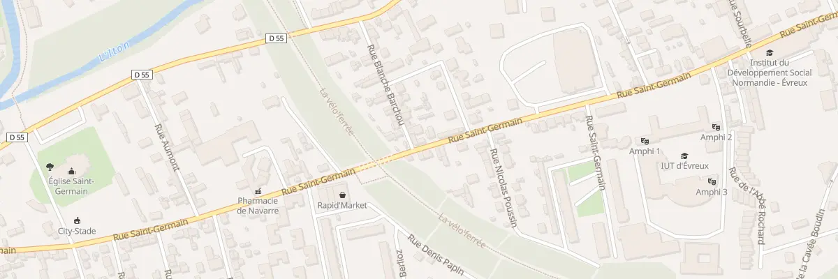 Plan du 78 Rue Saint-Germain à Évreux