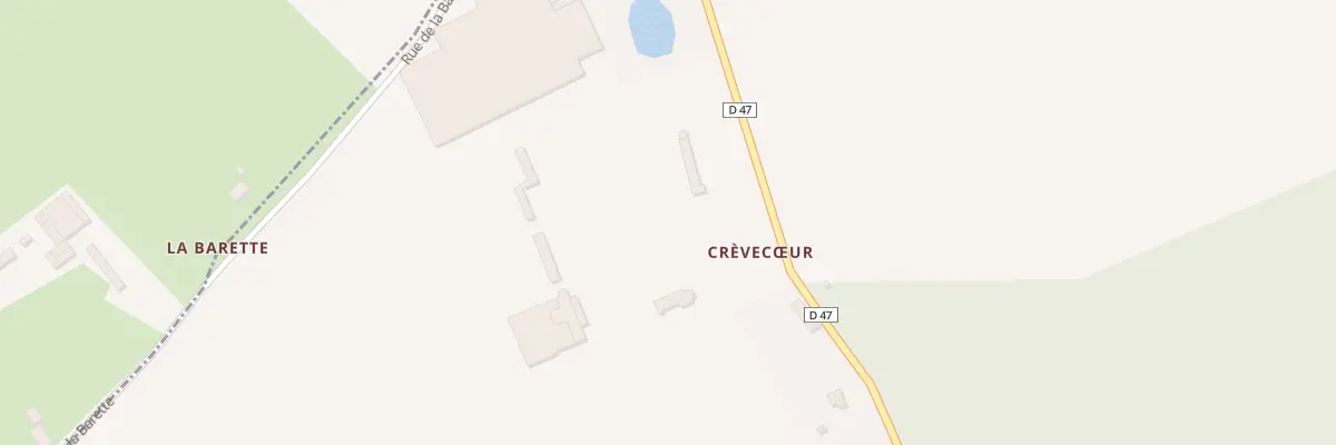Plan du 1421 Rte de Crévecoeur à Quincampoix