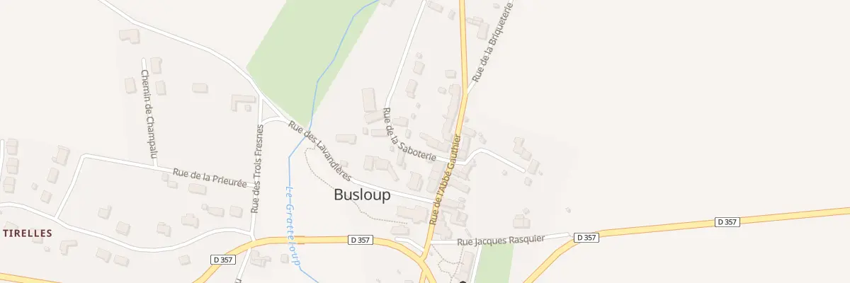 Plan du 3 Rue de la Saboterie à Busloup
