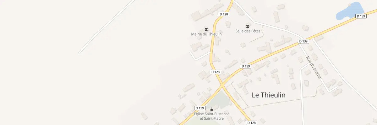 Plan du 1 Rue de la Mairie au Thieulin